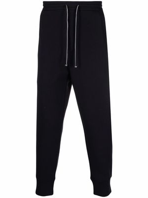 Emporio Armani tapered-leg solid trackpants - Blue