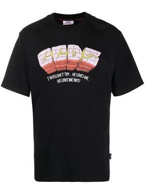 Gcds logo-print cotton T-Shirt - Black