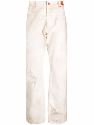 Heron Preston Code 8000 Hammer jeans - White