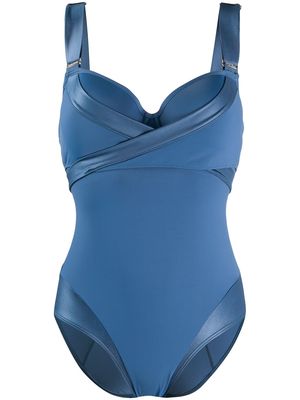 Marlies Dekkers surplice swimsuit - Blue