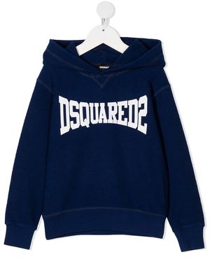 Dsquared2 Kids logo-print hoodie - Blue