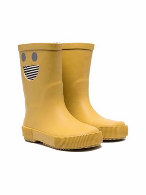 Boxbo graphic-print cut-out wellies - Yellow