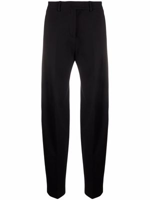 The Attico high-waisted wide-leg trousers - Black