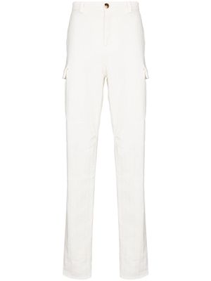 Brunello Cucinelli straight-leg cargo trousers - White