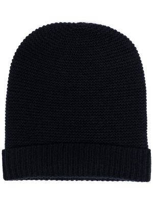 N.Peal knitted cashmere beanie - Blue