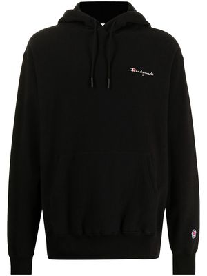 Readymade logo-embroidered hoodie - Black