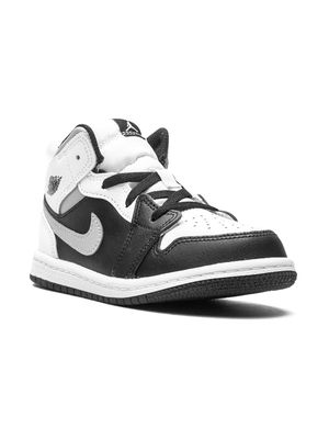 Jordan Kids Air Jordan 1 Mid "White Shadow" sneakers - Black