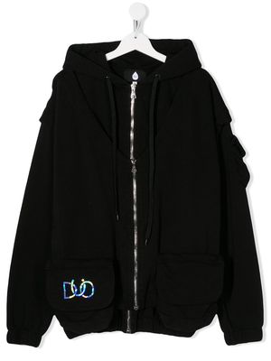 DUOltd Drippy bomber jacket - Black