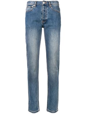 A.P.C. stonewashed skinny jeans - Blue