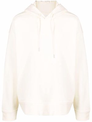 Jil Sander drawstring long-sleeve cotton hoodie - White