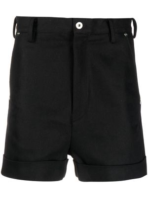 Sankuanz high-rise flared shorts - Black