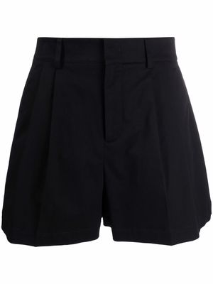 RED Valentino flared high-waisted shorts - Black