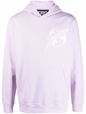 Enterprise Japan logo print hoodie - Purple