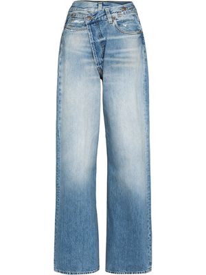 R13 Crossover wide-leg jeans - Blue