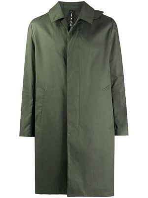 Mackintosh MANCHESTER single-breasted car coat - Green