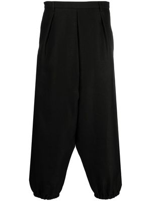 Saint Laurent cropped tapered trousers - Black