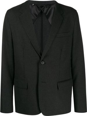 LANVIN single-breasted check blazer - Grey