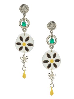 Amir Slama flower earrings - Neutrals