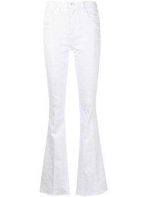 L'Agence high-rise flared jeans - White