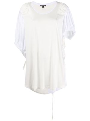 Ann Demeulemeester contrast sleeve oversized T-shirt - White
