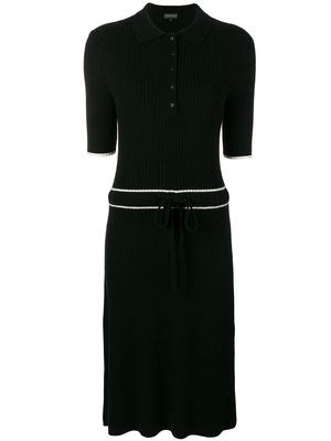 Cashmere In Love cashmere blend ribbed knit dress - Black