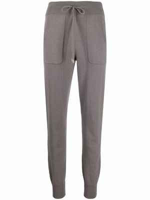 Malo cashmere-blend knit trackpants - Grey