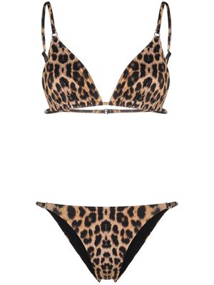 Noire Swimwear Leopard Tanning bikini - Neutrals