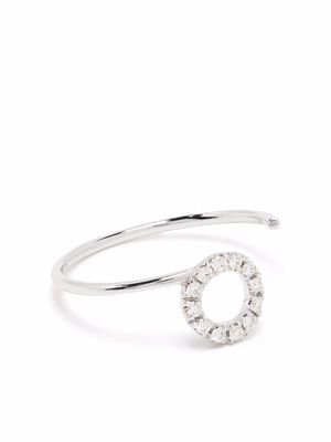 Courbet 18kt recycled white gold O2 laboratory-grown diamond ring - Silver