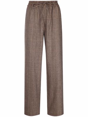 Co straight-leg checked trousers - Neutrals