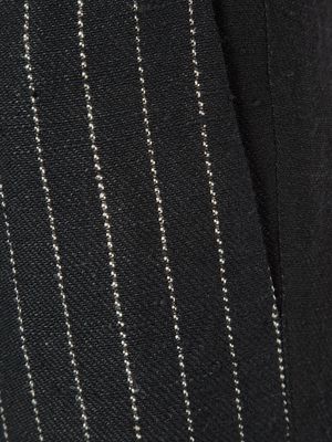 Cedric Jacquemyn prinstriped panel trousers - Black