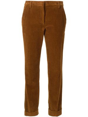 Golden Goose corduroy cigarette-fit trousers - Brown