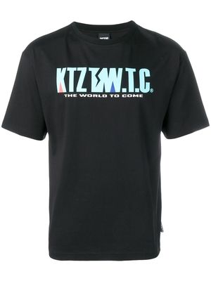 KTZ mountain letter T-shirt - Black