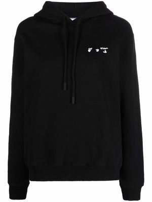 Off-White Swimming Man-logo hoodie - Black