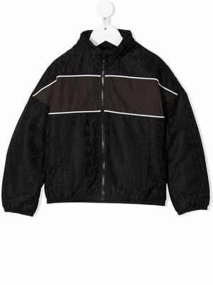 Emporio Armani Kids contrast-trim jacket - Black