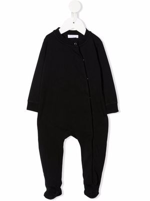 Studio Clay round-neck organic cotton pajamas - Black