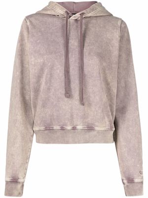 Diesel marl effect cotton hoodie - Purple