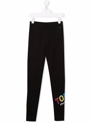 Tommy Hilfiger Junior logo-print leggings - Black