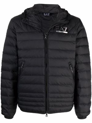 Ea7 Emporio Armani padded logo jacket - Black