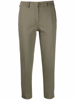 Blanca Vita mid-rise cropped trousers - Green