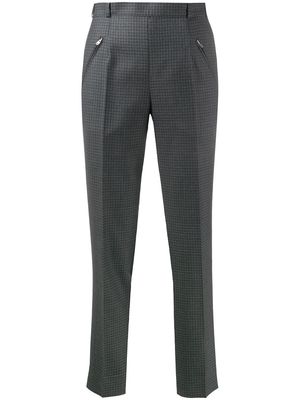 Maison Margiela check tapered trousers - Grey