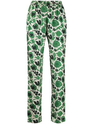 La DoubleJ Wildbird print pyjama trousers - Green