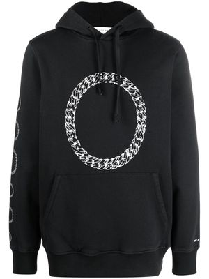 1017 ALYX 9SM chain-link print hoodie - Black