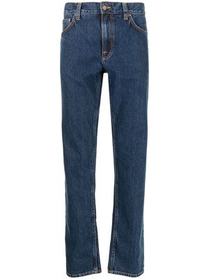 Nudie Jeans mid-rise straight-leg jeans - Blue