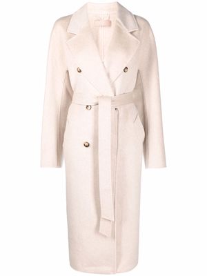 12 STOREEZ double-breasted trench coat - Neutrals
