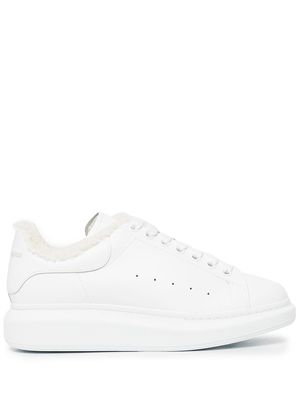 Alexander McQueen chunky-sole leather sneakers - White