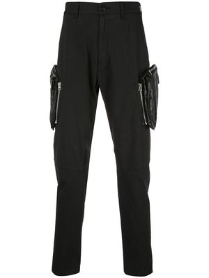 Stone Island Shadow Project side cargo pocket trousers - Black