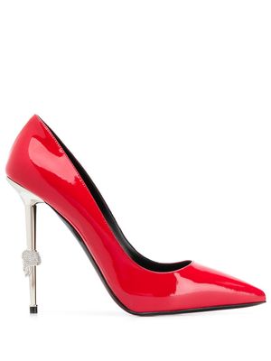 Philipp Plein Decollete Skull high heels - Red