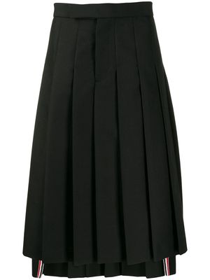 Thom Browne mohair wool pleated skirt - Black
