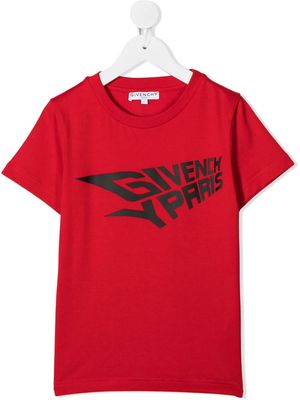 Givenchy Kids logo-print cotton T-Shirt - Red