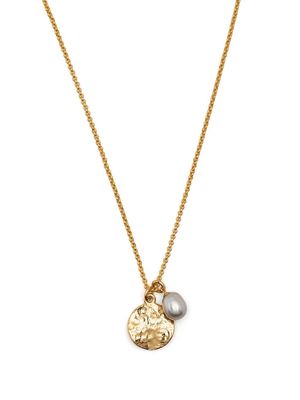 DOWER AND HALL pearl pendant necklace - Gold